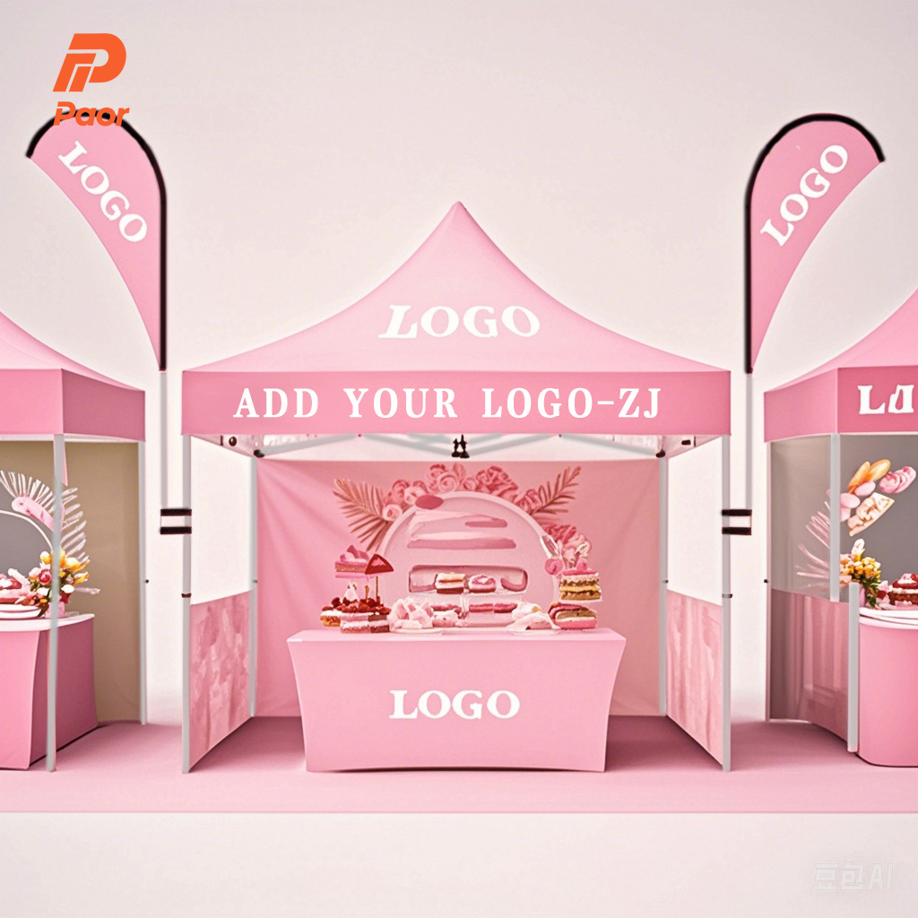 Commercial Printing Logo - Individuell bedrucktes Aluminium-Messezelt für den Außenbereich,