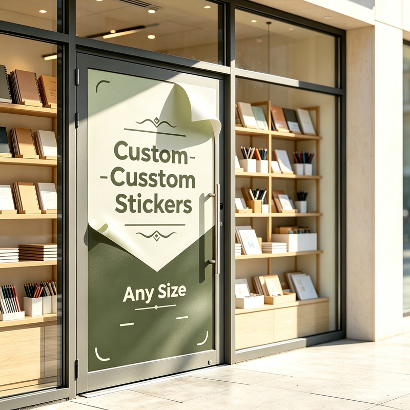 Commercial Wall Printing - Maßgefertigte 100cm-Aufkleber in jeder Größe, Markengrafik-Aufkleber