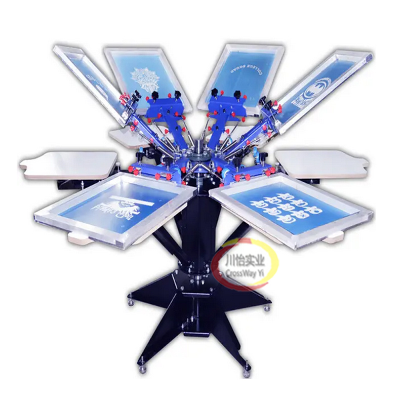 Commercial Printing Inc - 4-Farben-Siebdruckmaschine für T-Shirts aus Vliesstoff