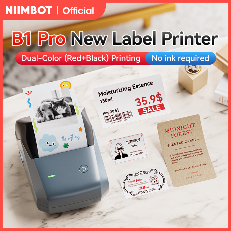 Commercial Printing Business - Niimbot B1 Pro Etikettendrucker 300 DPI