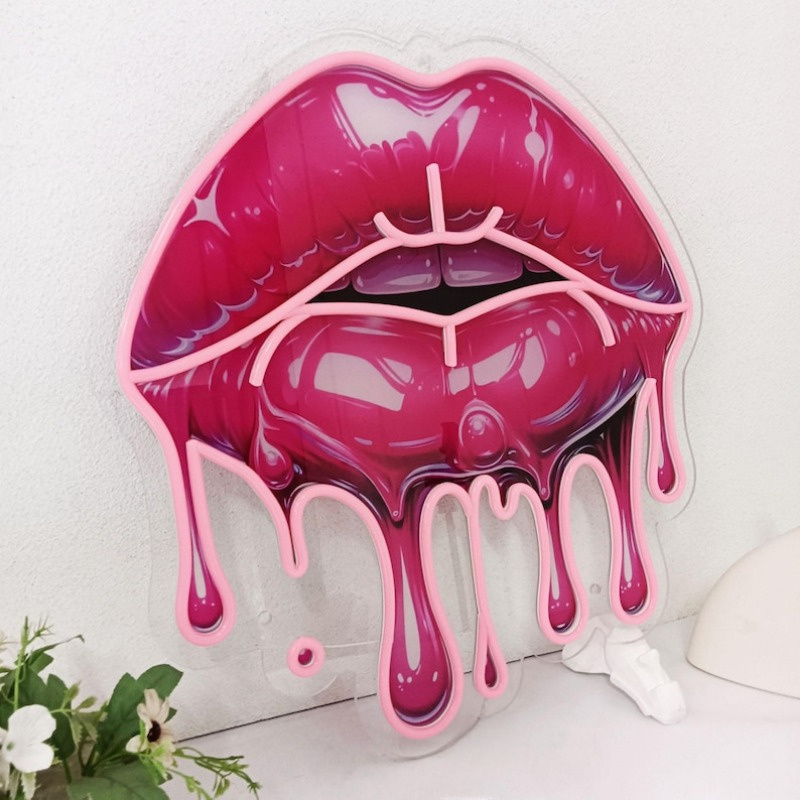 Schmelzende Lippen, UV-gedruck – Commercial Wall Printing Bewertung und Preis