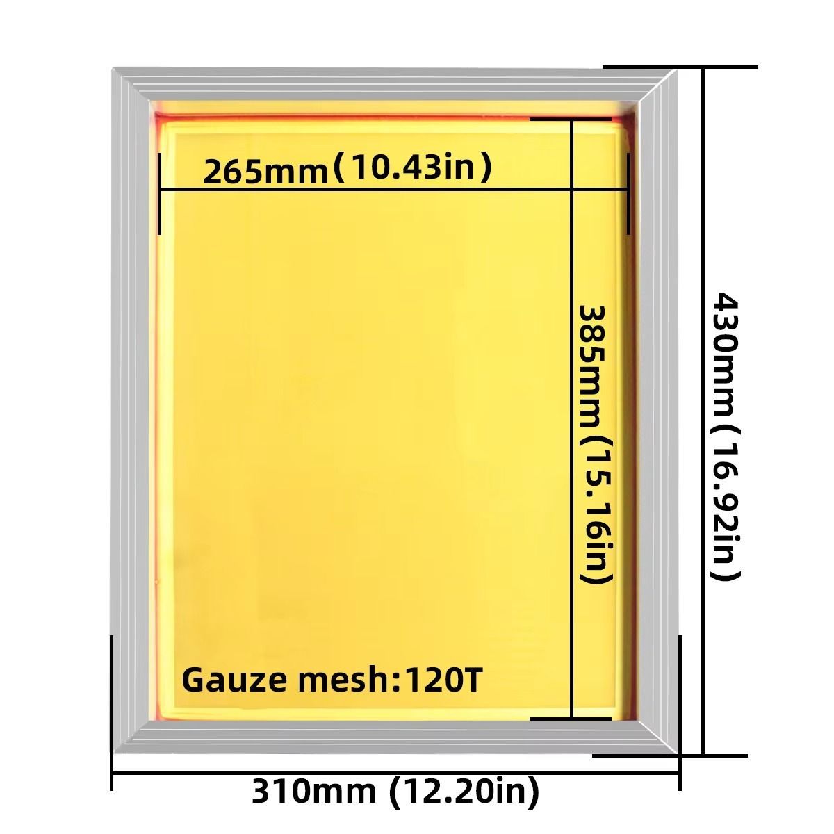 Aluminium-Siebdruckrahmen 43 × – Screen Printing Frame Mesh Bewertung und Preis