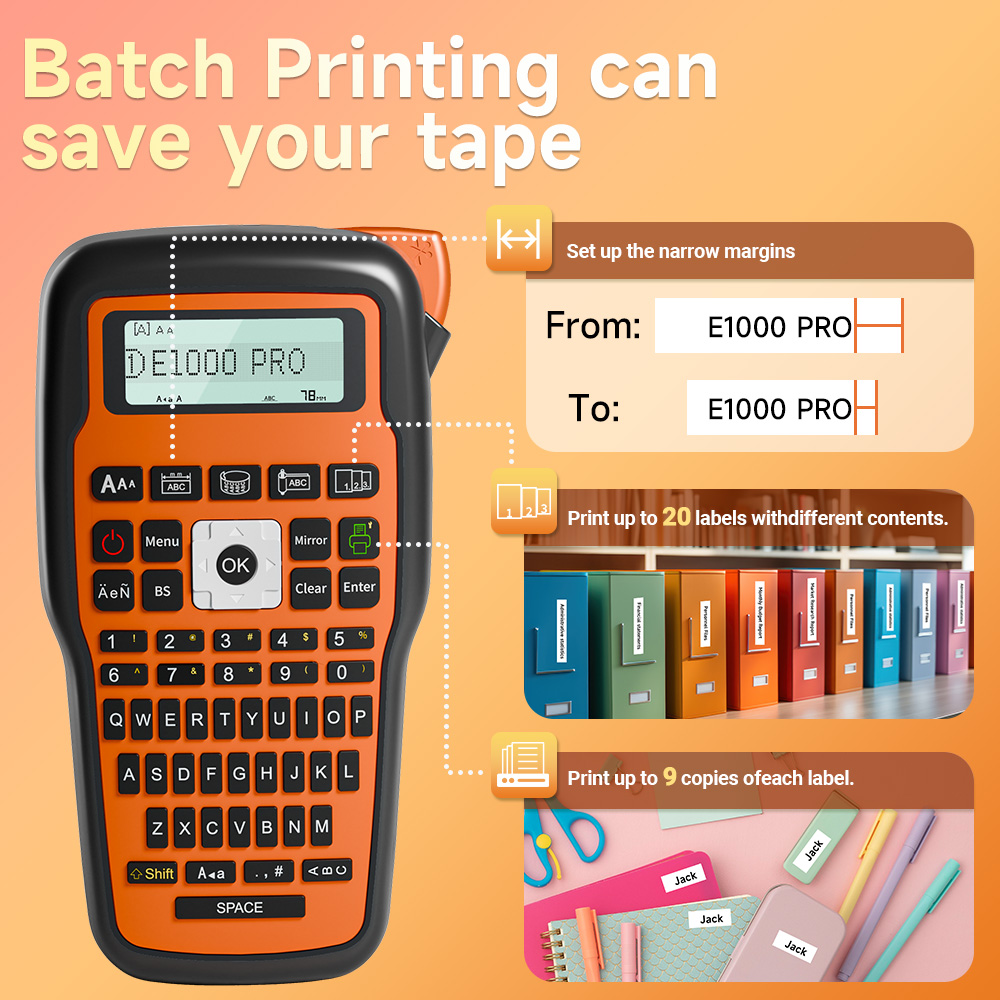 QWERTY-Tastatur E1000 Etikette – Commercial Printing Inc Bewertung und Preis