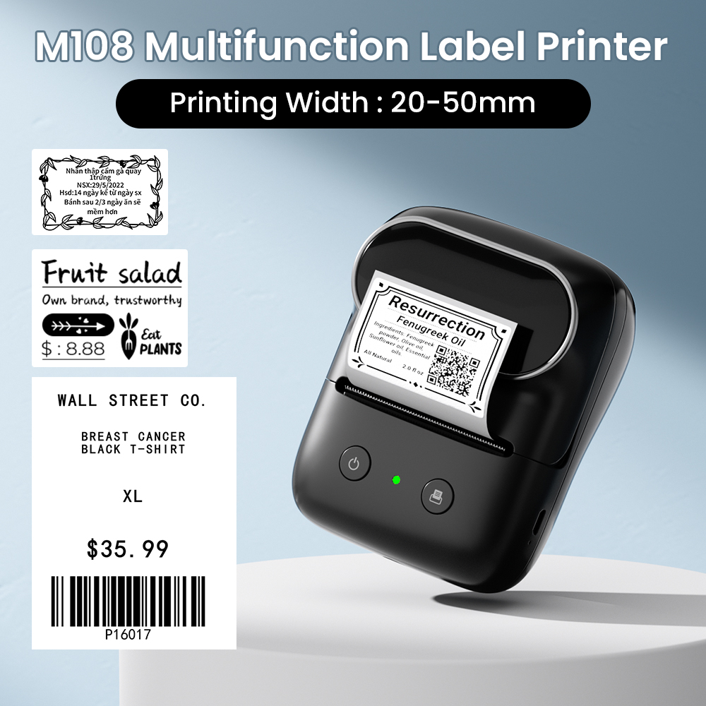 Phomemo M108 Tragbarer Etikett – Commercial Printing Inc Bewertung und Preis